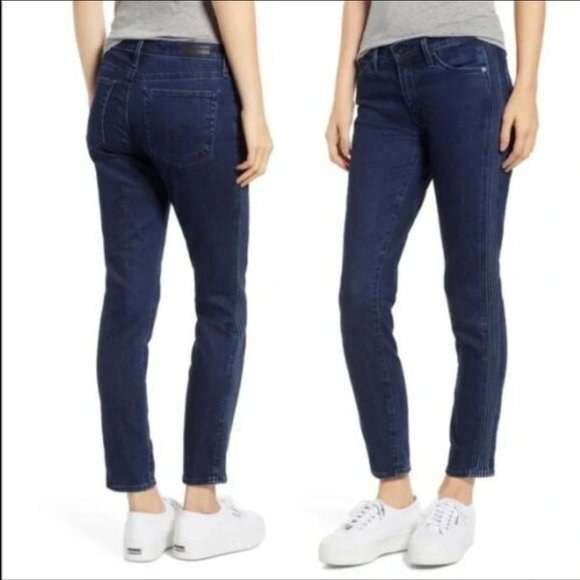 Ag Adriano Goldschmied Denim - AG Adriano Goldschmied Prima Ankle Pintucked Cigarette Skinny Jeans Size 26